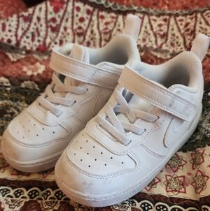 Nike Kids' White Sneakers with Straps